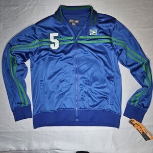 NWT Urban Pipeline UP Blue With‎ Green Stripe Zip Up Jacket Size Large Flag #5